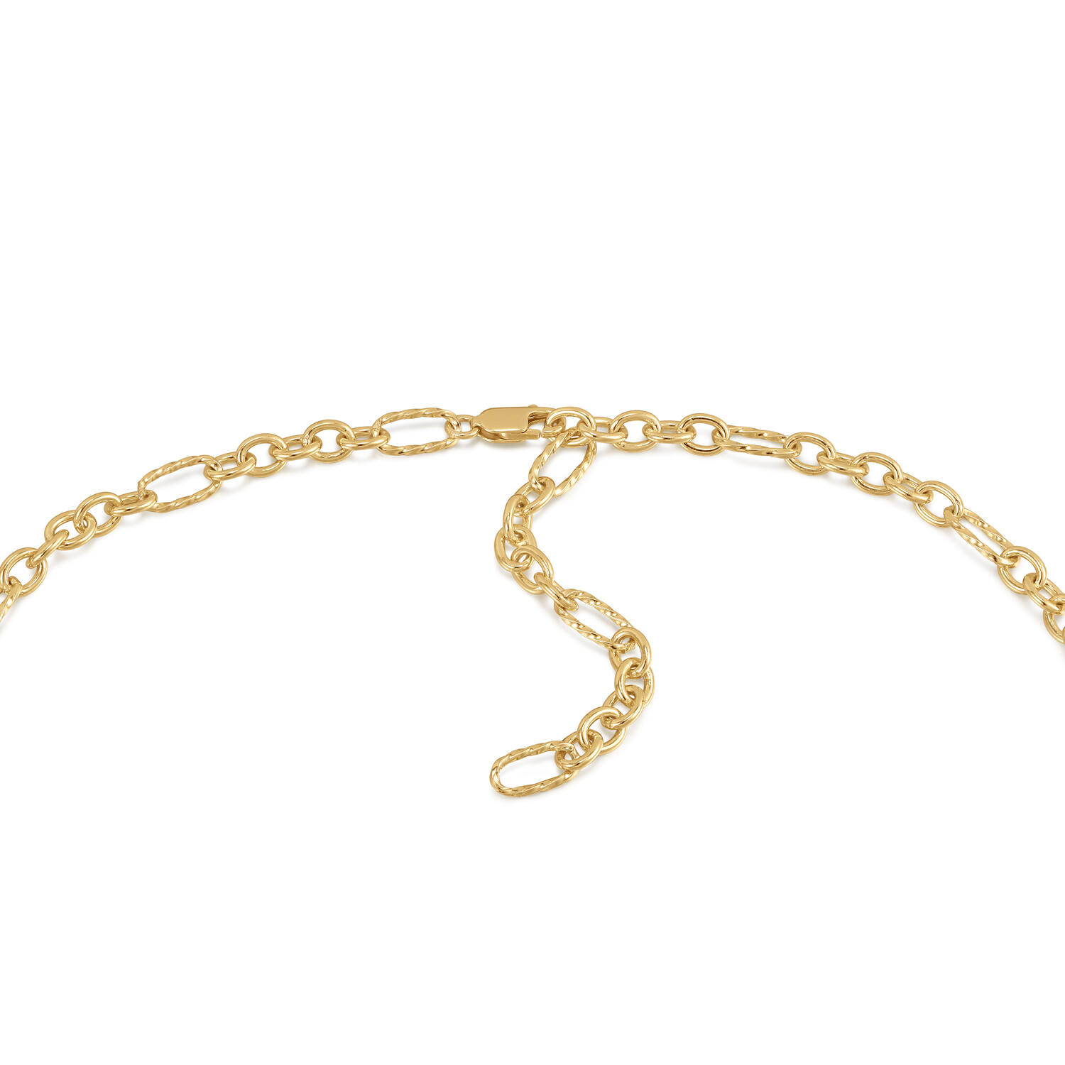  Pop Charms - Schakelcolliers - Zilver / 14kt GP - 45cm